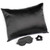 Goodnight Gorgeous Satin Sleep Set - Black