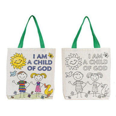 I am a child of God 4x4 canvas magnet 