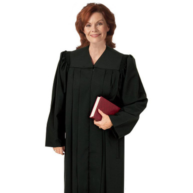 Pulpit Robe Plymouth - Straight Sleeve - Black - [Consumer]Living Grace