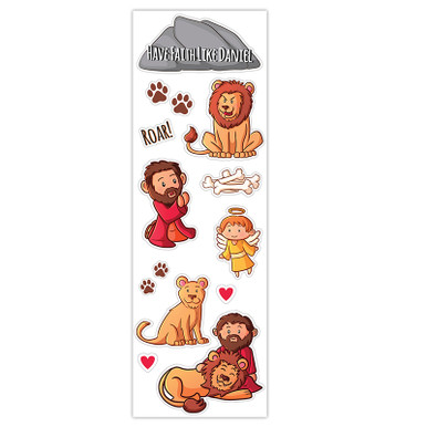 Daniel & The Lion Sticker Sheets - 12/pk - [Consumer]Living Grace