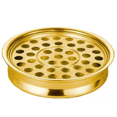 Polished Aluminum Stacking Communion Tray with 40-Hole Insert