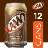 A&W Caffeine-Free, Low Sodium Root Beer Soda Pop, 12 fl oz (Pack of 12)