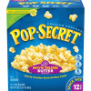 Pop Secret Microwave Popcorn, Movie Theater Butter Flavor, 1.75 oz Snack Bags (Pack of 12)