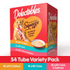 Delectables Squeeze Up Interactive Lickable Wet Cat Treat Flavor Variety Pack, 0.5oz Tube (Pack of 54)