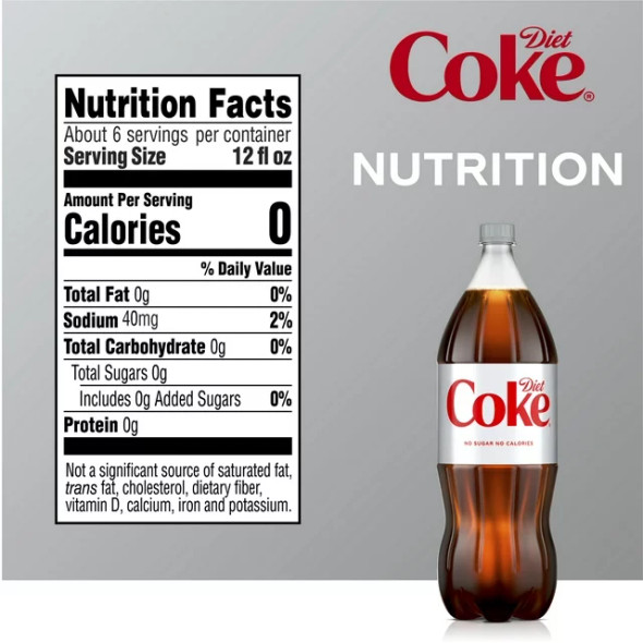 Diet Coke Soda, 2 Liter Bottle (1 ct)