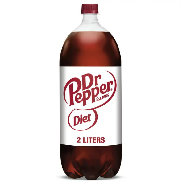 Diet Dr Pepper Soda, 2 Liter Bottle (1 ct)