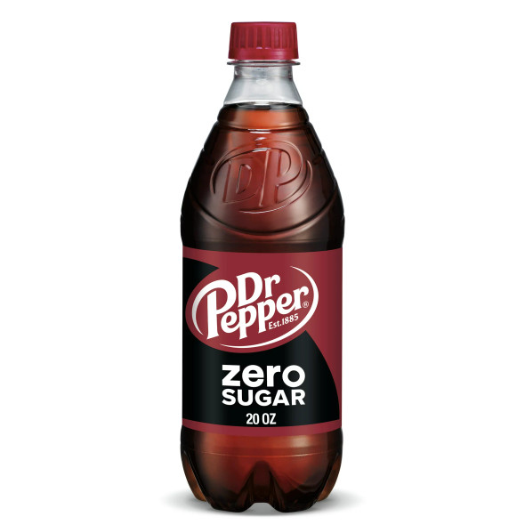 Dr Pepper Zero Sugar, 20 fl oz Bottle (1 ct)