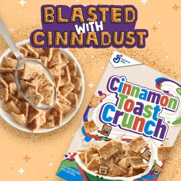 Cinnamon Toast Crunch Breakfast Cereal Box