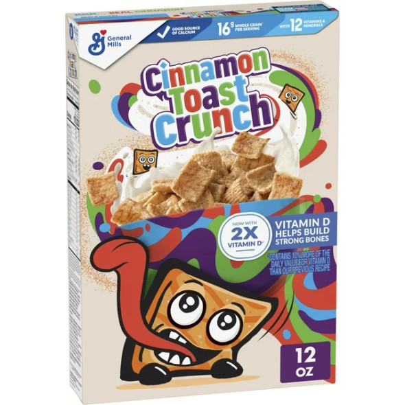 Cinnamon Toast Crunch Breakfast Cereal Box