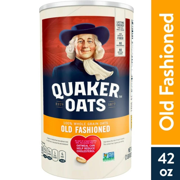 Quaker Old Fashioned Oatmeal, Whole Grain, 42 oz