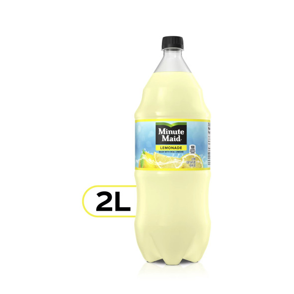 Minute Maid Lemonade Real Fruit Juice, 2 Liter Bottle (1 ct)