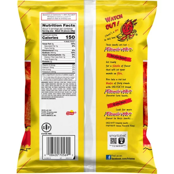 Chester's Flamin Hot Fries, 5.25oz