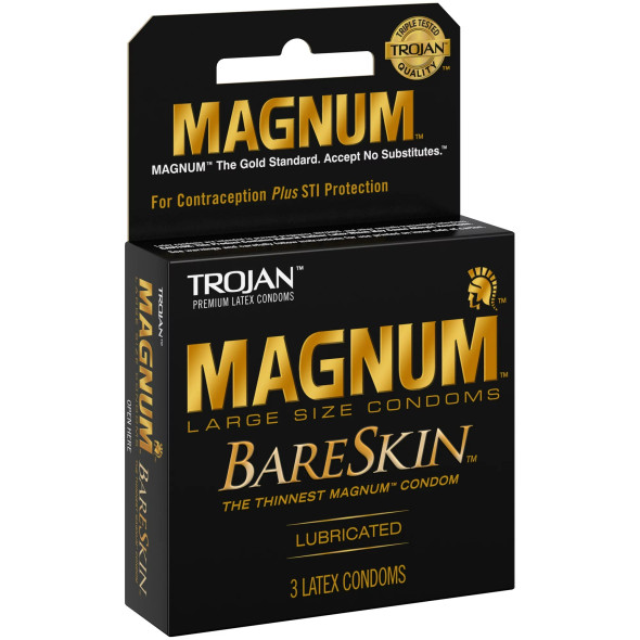 Trojan Magnum Bareskin Condom (Pack of 3)