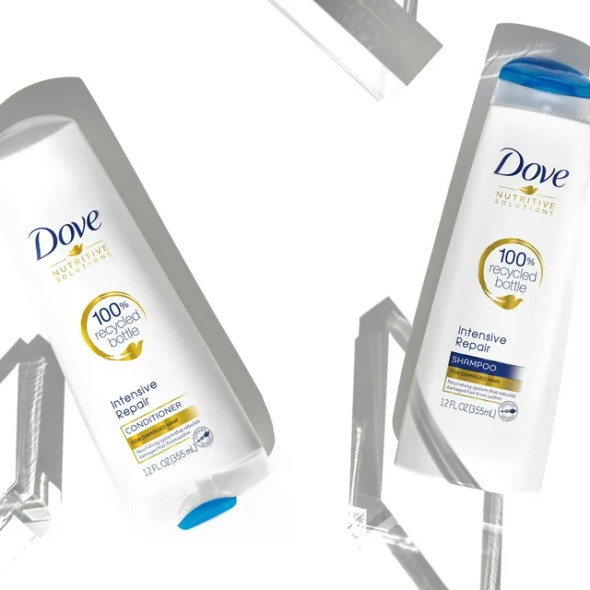 Dove Intensive Repair Strengthening Shampoo and Conditioner Value Pack, 12 oz (Pack of 2)