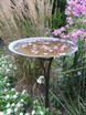 Elegant Copper Birdbath - Verdigris finish