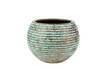 Sevda Copper Sphere planter in copper green