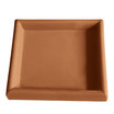 Square Plastic Saucer Terracotta Color