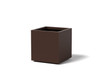Aluminum Cube Planter shown in rust
