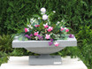 Frank Lloyd Wright Frederick C. Robie House planter in pewter