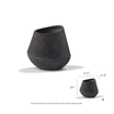 Aja Fiberstone Planter Small shown in Anthracite