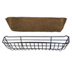 The 55" Long Window Hayrack comes with a matching coco liner
