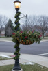 22" Commercial Hanging Basket with winter evergreens
