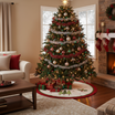 Felt Tree Skirt 52" under decorated tree