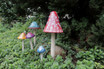 Assorted Set of 5 Ceramic Mushrooms Funtastic Shroomyz