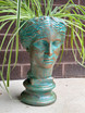 Up close view of Grecian Head Planter