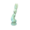 Silly Bunny Statue in Copper Rust finish