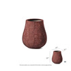Medium size Ash Fiberstone Planter in maroon