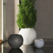 X Large, Large and medium sizes of Artemis fiberstone planter