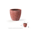 Details for Indra Small fiberstone pot in red