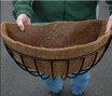 30" Wall Basket with Coco Liner