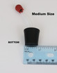 HBF-4 Stopper with ruler measurement of bottom of stopper