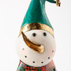 Head of Vintage Metal Snowman