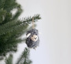 Grey felt sheep ornament