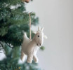 Felt Goat Ornament