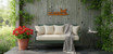 Cat Family on Fence Wall Sign above porch swing