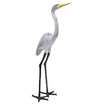 Cast aluminum white egret statue