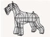 Schnauzer Topiary Frame