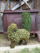Cat Topiary Walking Mossed & Planted