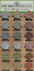 Color Chart for Finish Choices