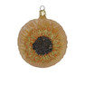 Large Sunflower Blown Glass Christmas Ornament