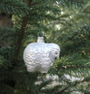 Sheep Blown Glass Ornament