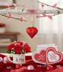Heart Ornament in Valentine's Day display