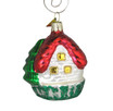 Glass Cottage Ornament back side