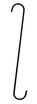 24" S Hook with 2" opening