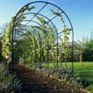 York Round Pergola with several extensions