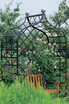 Enclosed Victorian Garden Arbor with bench